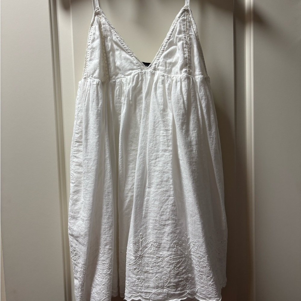 zara linen dress
